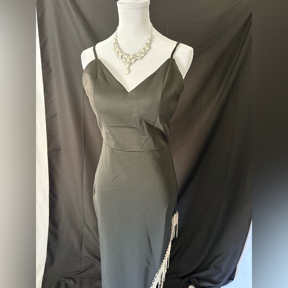 Dresses & Skirts - #20 Elegant Black Spaghetti Strap Dress
